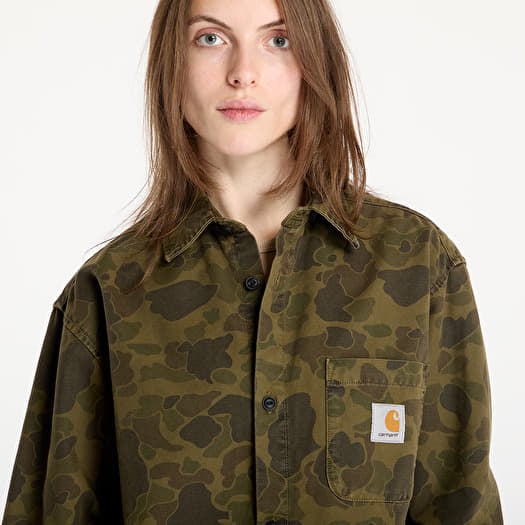 Men's shirts Carhartt WIP Long Sleeve Duck Shirt UNISEX Camo