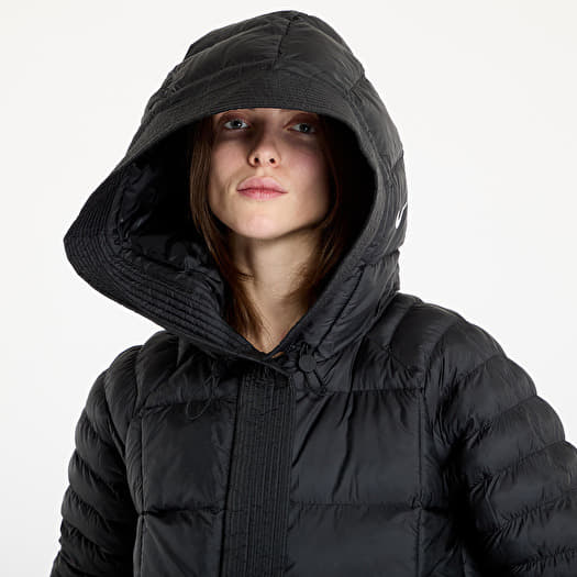Nike women's black jacket with hood 2025