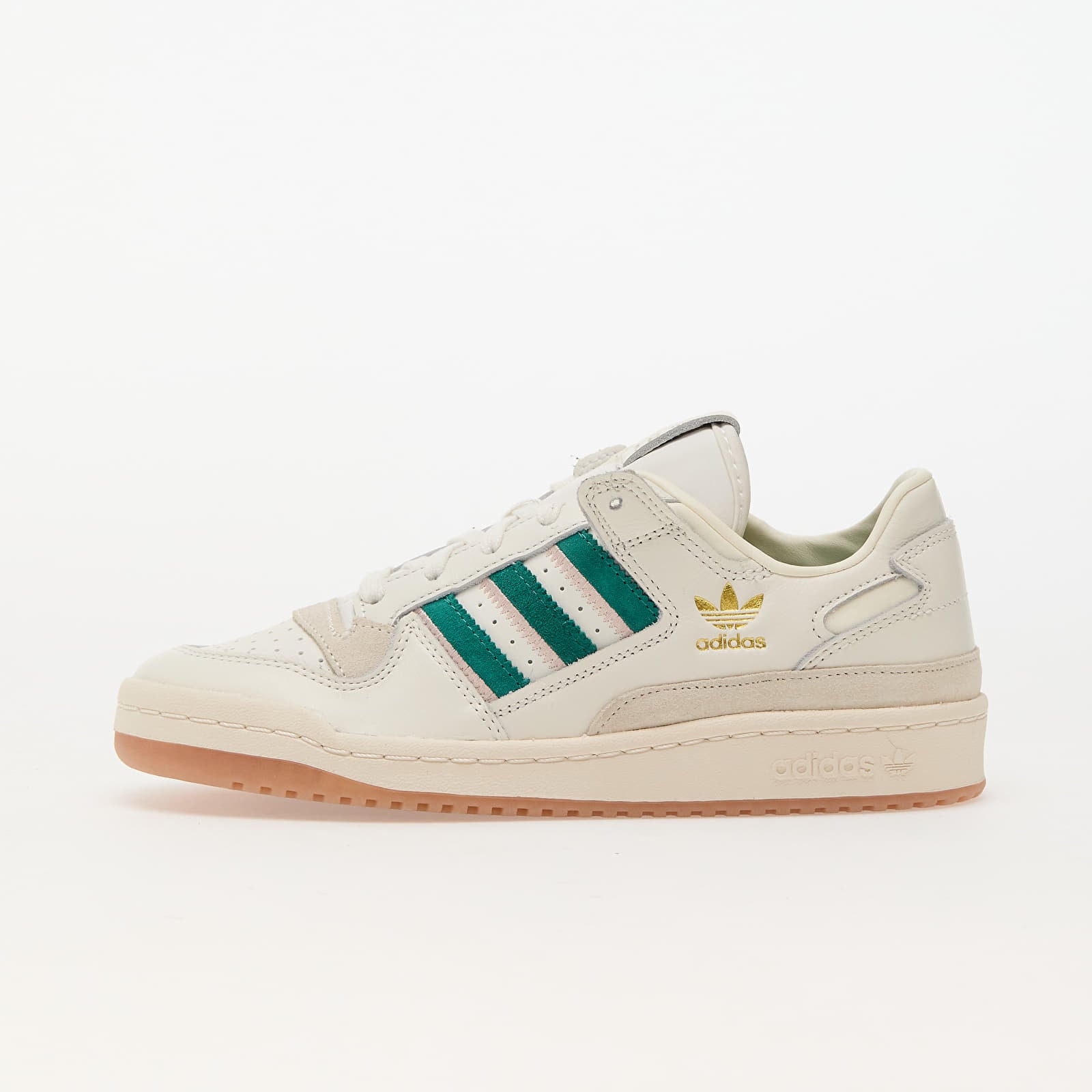 Women's sneakers and shoes adidas Forum Low Cl W Cloud White/ Active Green/ Sanpin