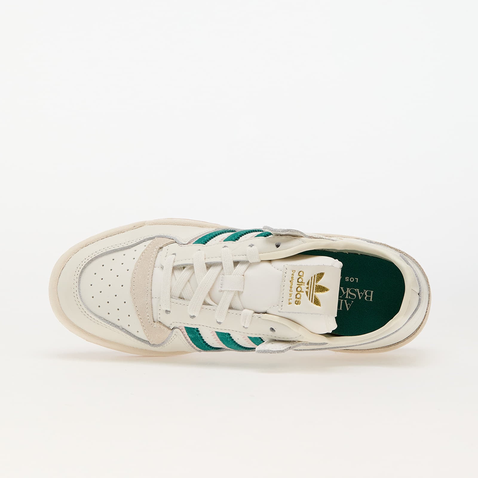 Women's sneakers and shoes adidas Forum Low Cl W Cloud White/ Active Green/ Sanpin
