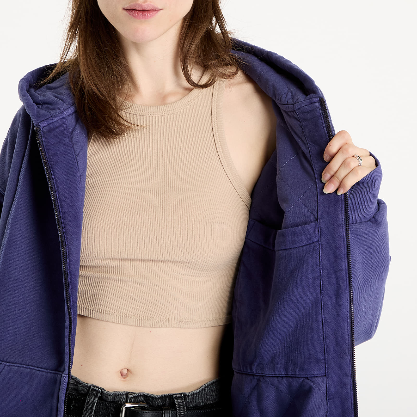 Men's jackets Carhartt WIP Hooded Vista Jacket UNISEX Aura Garment Dyed