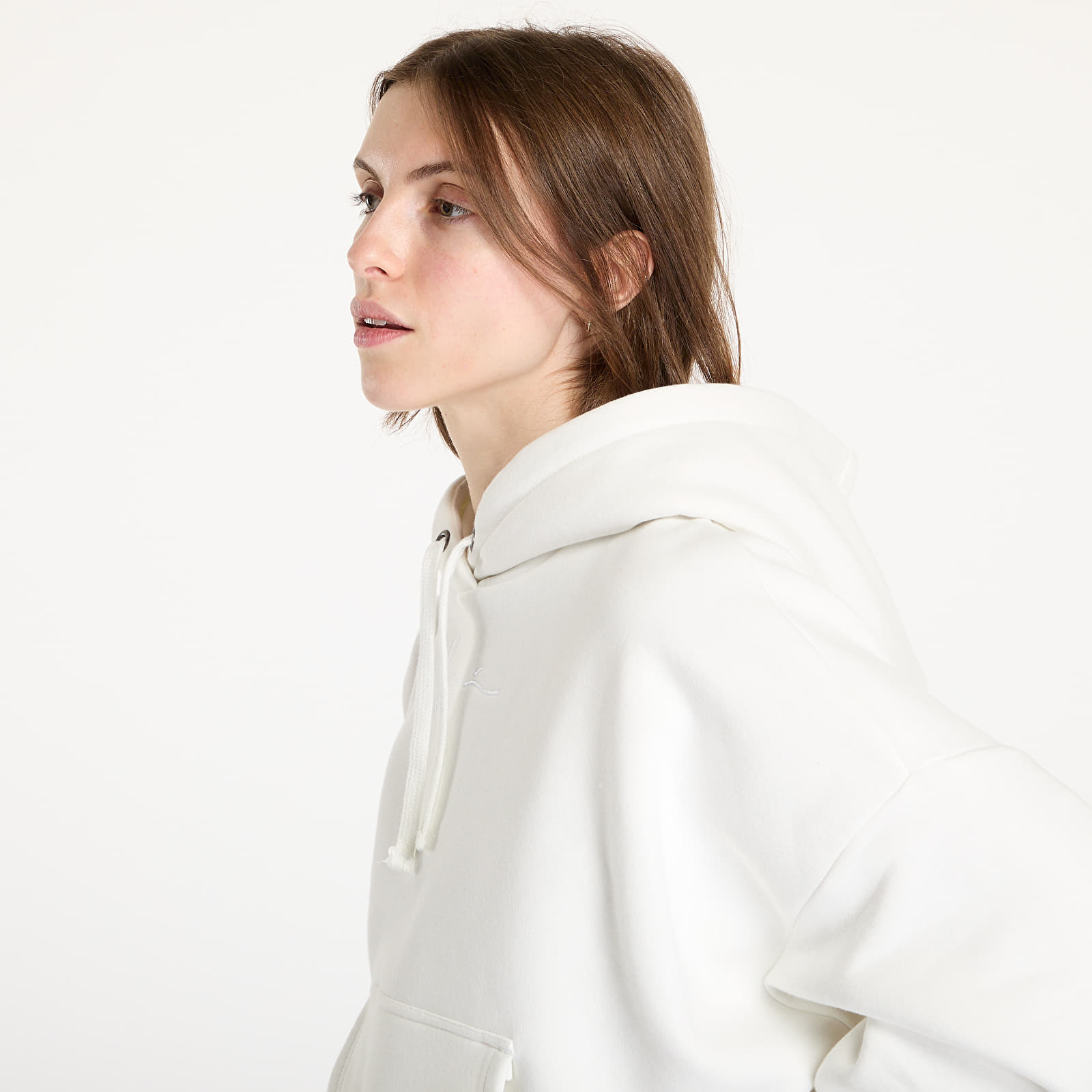 Mikine Karl Kani Small Signature Essential OS Hoodie Off White