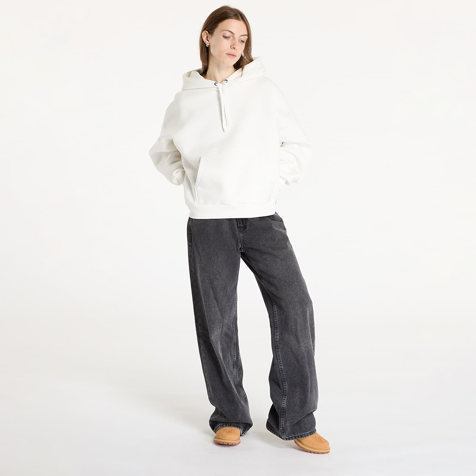 Mikine Karl Kani Small Signature Essential OS Hoodie Off White