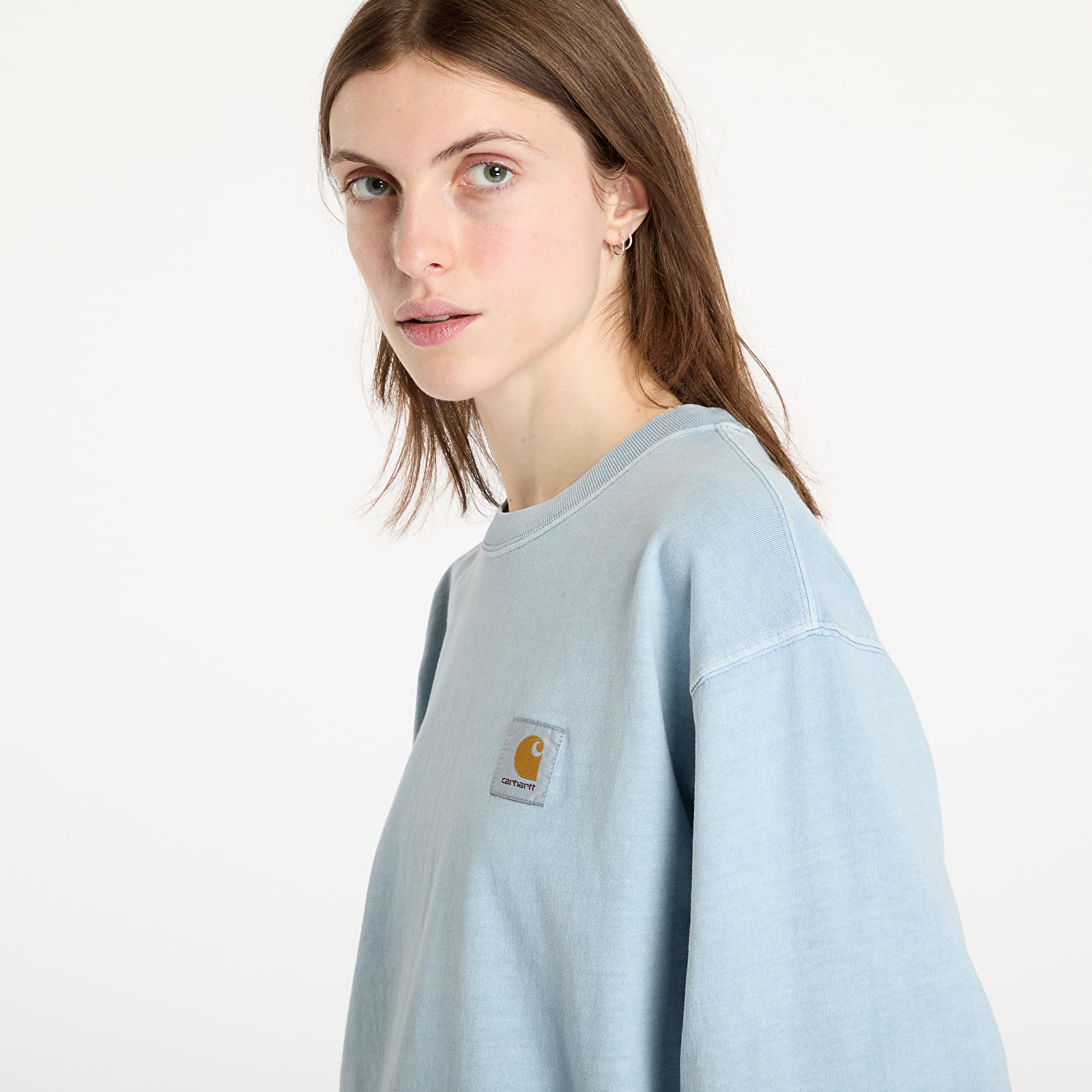 T-särgid Carhartt WIP L/S Vista T-Shirt UNISEX Dusty Ice Garment Dyed