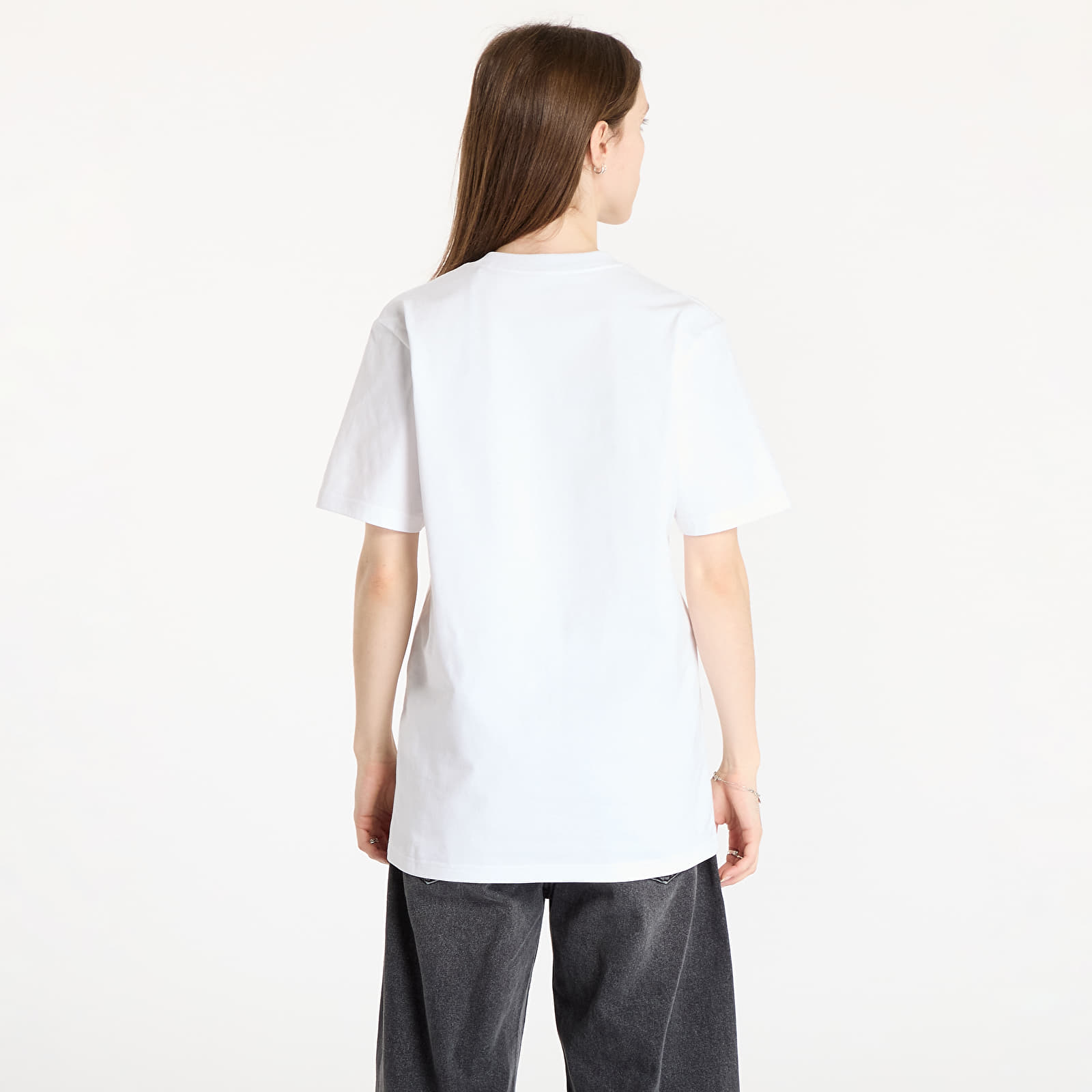 T-särgid Carhartt WIP S/S University Script T-Shirt UNISEX White/ Black