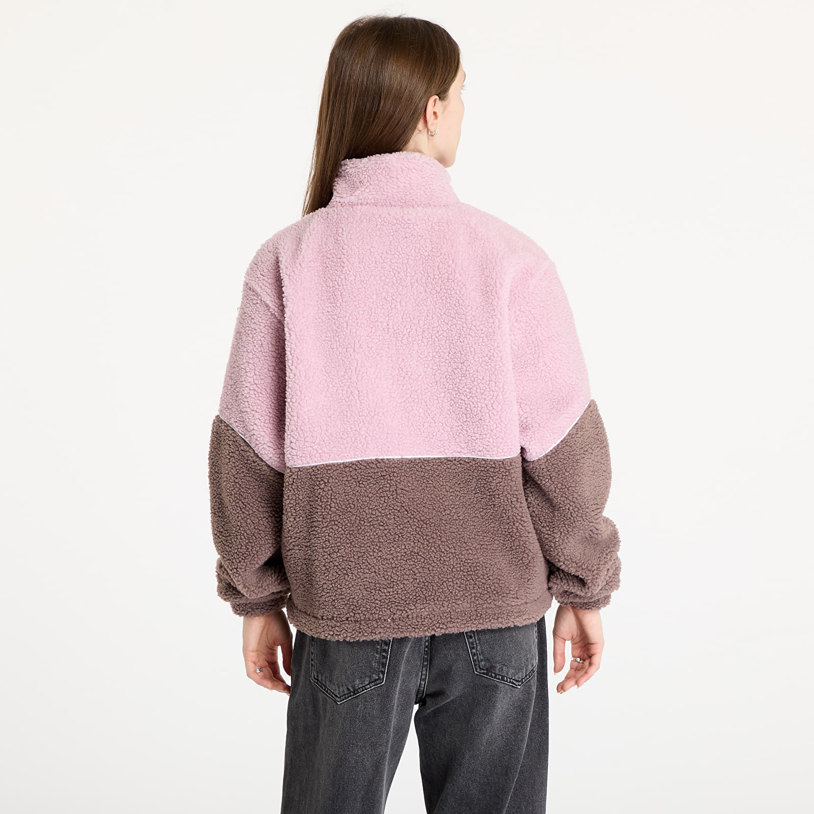 Jackets Karl Kani Sport Patch Teddy Block Track Jacket Rose/ Taupe