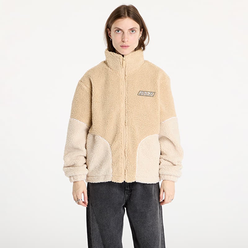 Karl Kani Sport Patch Teddy Block Track Jacket Sand/ Light Sand
