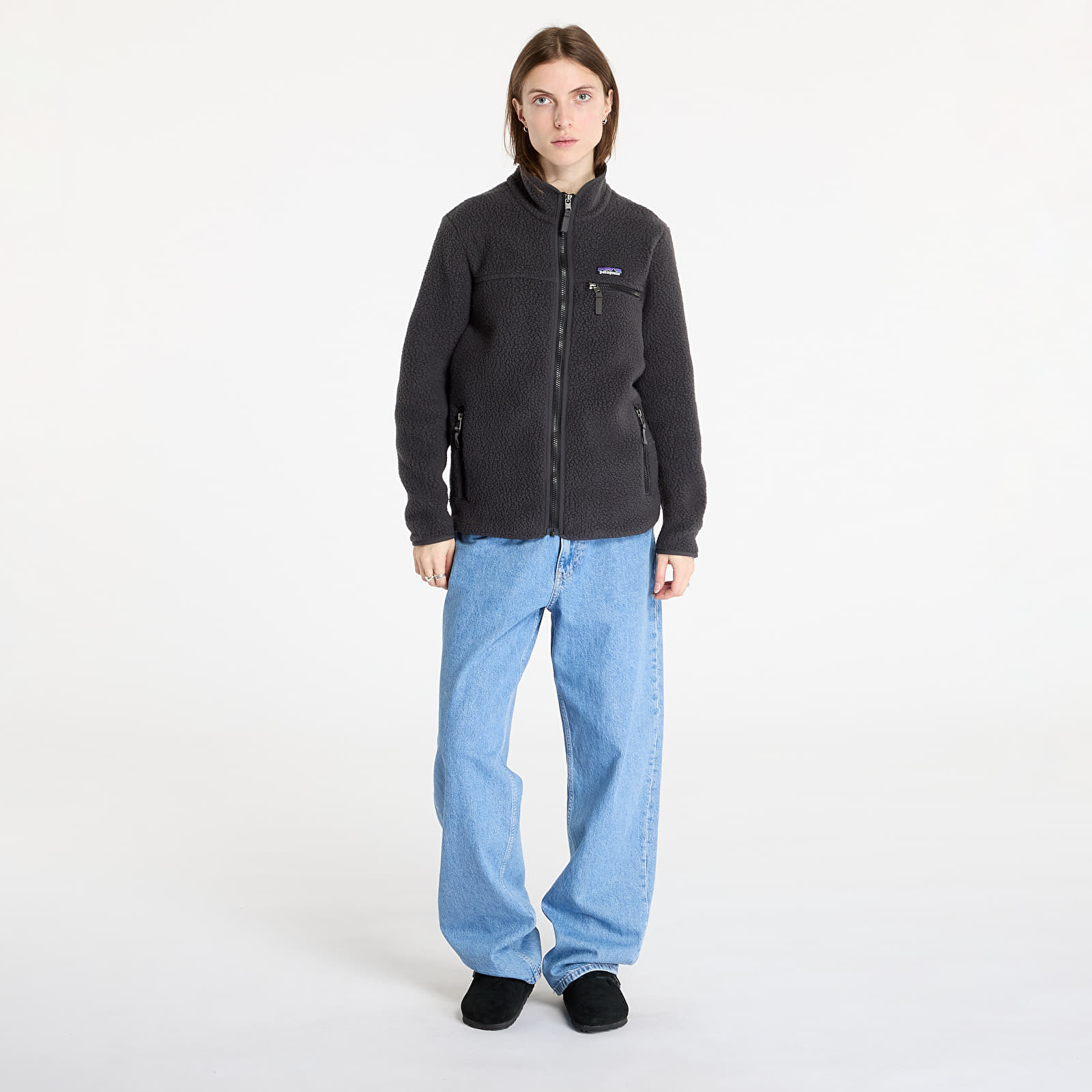Kurtki Patagonia W's Retro Pile Jacket Ink Black