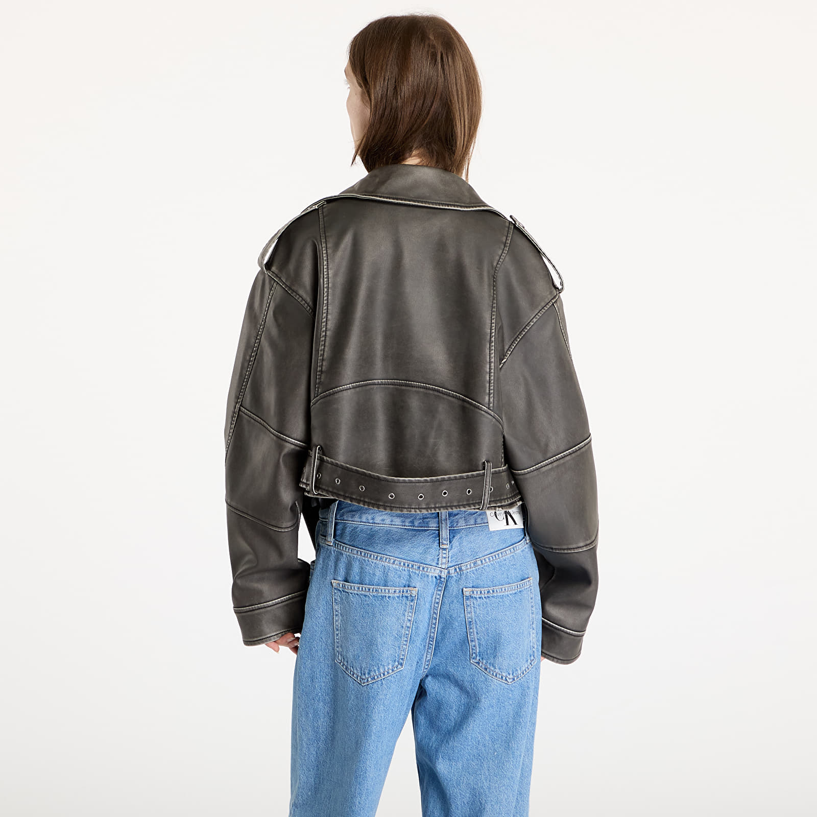 Kurtki Karl Kani OG Short OS Pu Biker Jacket Black