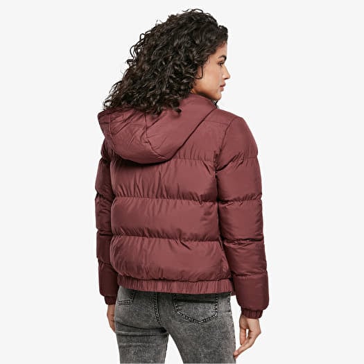 Urban classics ladies hooded puffer jacket online