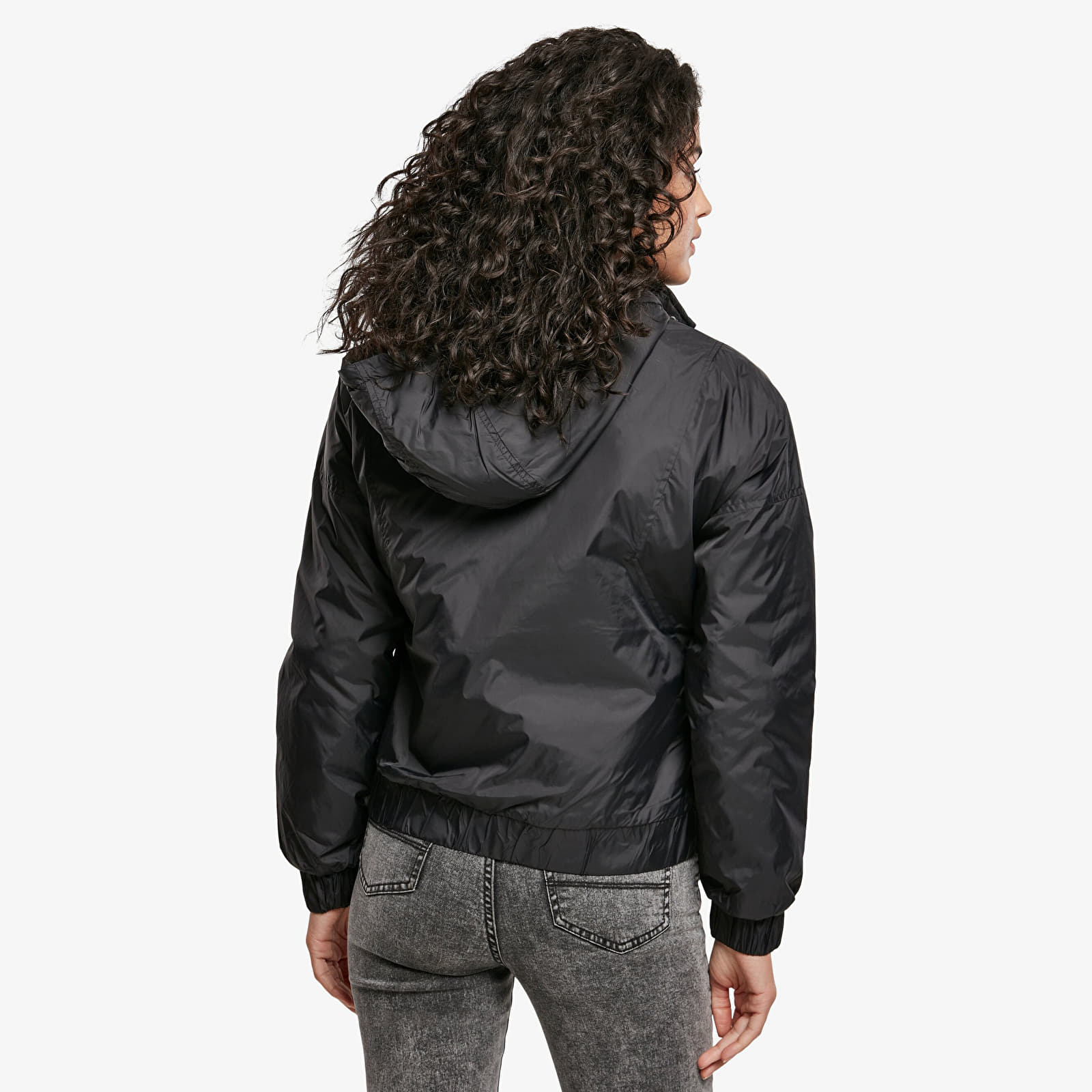 Jakker Urban Classics Ladies Panel Padded Pull Over Jacket Black