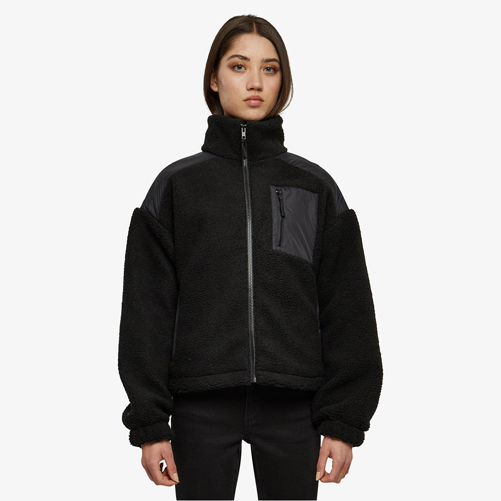 Jakker og frakker Urban Classics Ladies Sherpa Mix Jacket Black