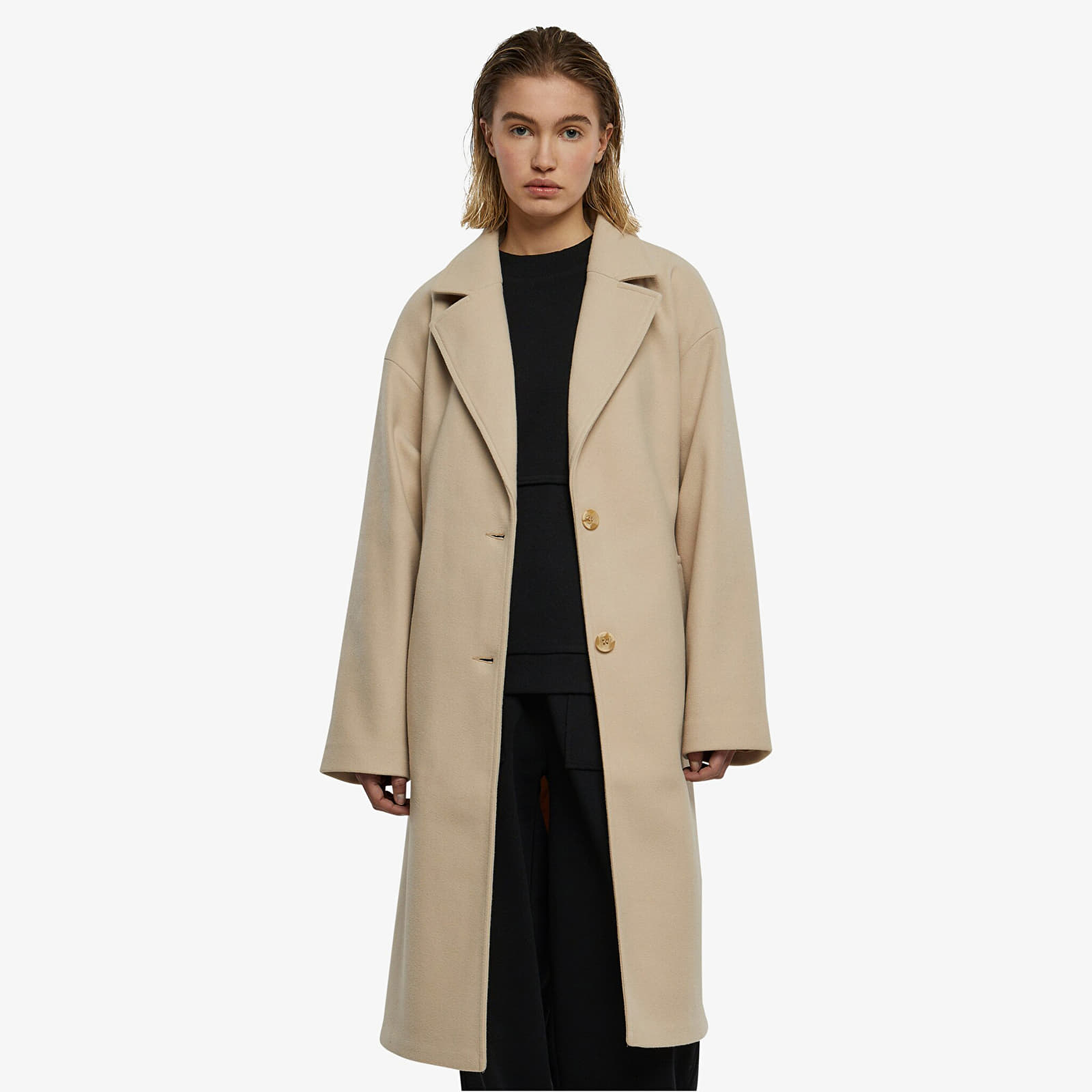 Jacken und Mäntel Urban Classics Ladies Oversized Long Coat Wetsand