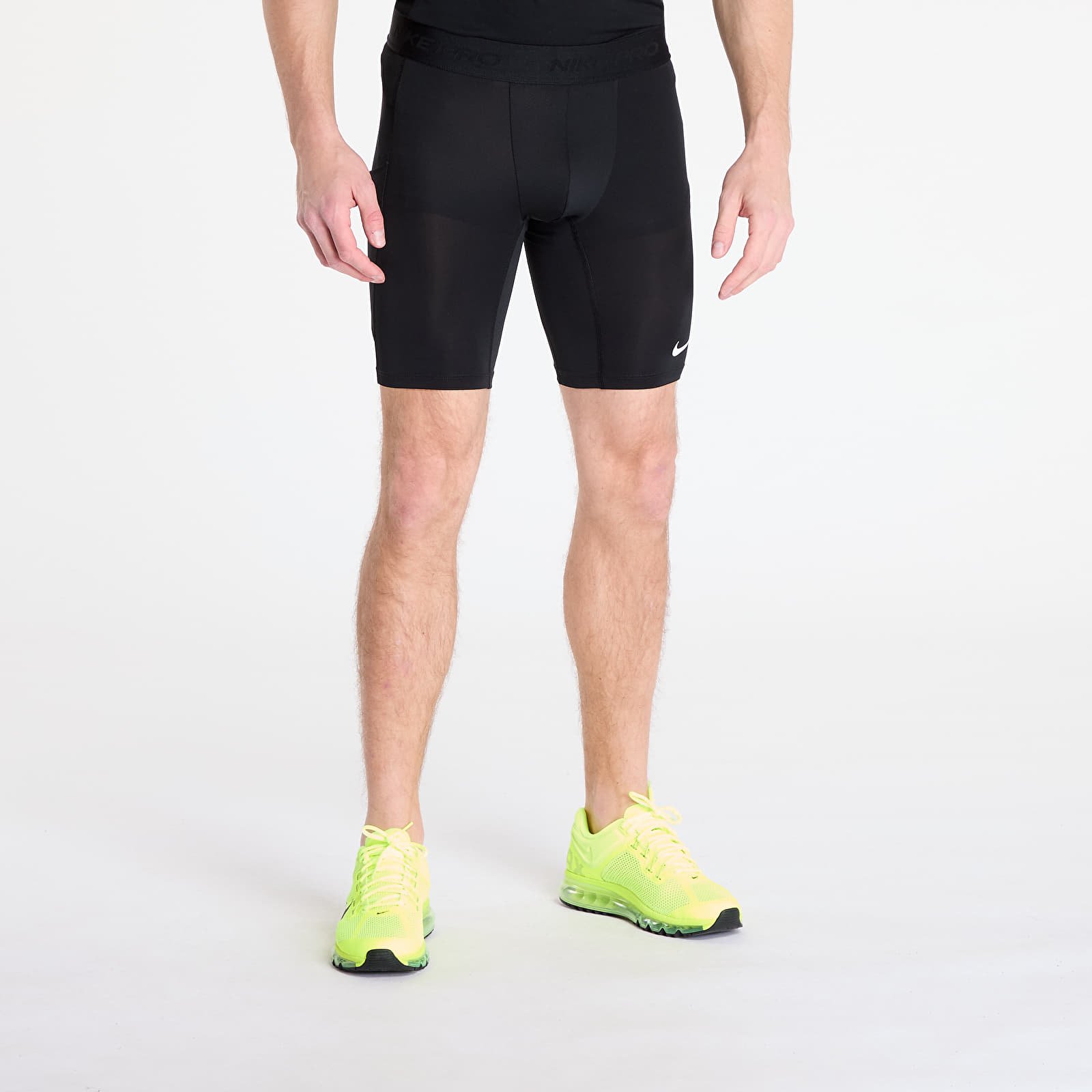 Szorty męskie Nike Pro Men's Dri-FIT Fitness Long Shorts Black/ White