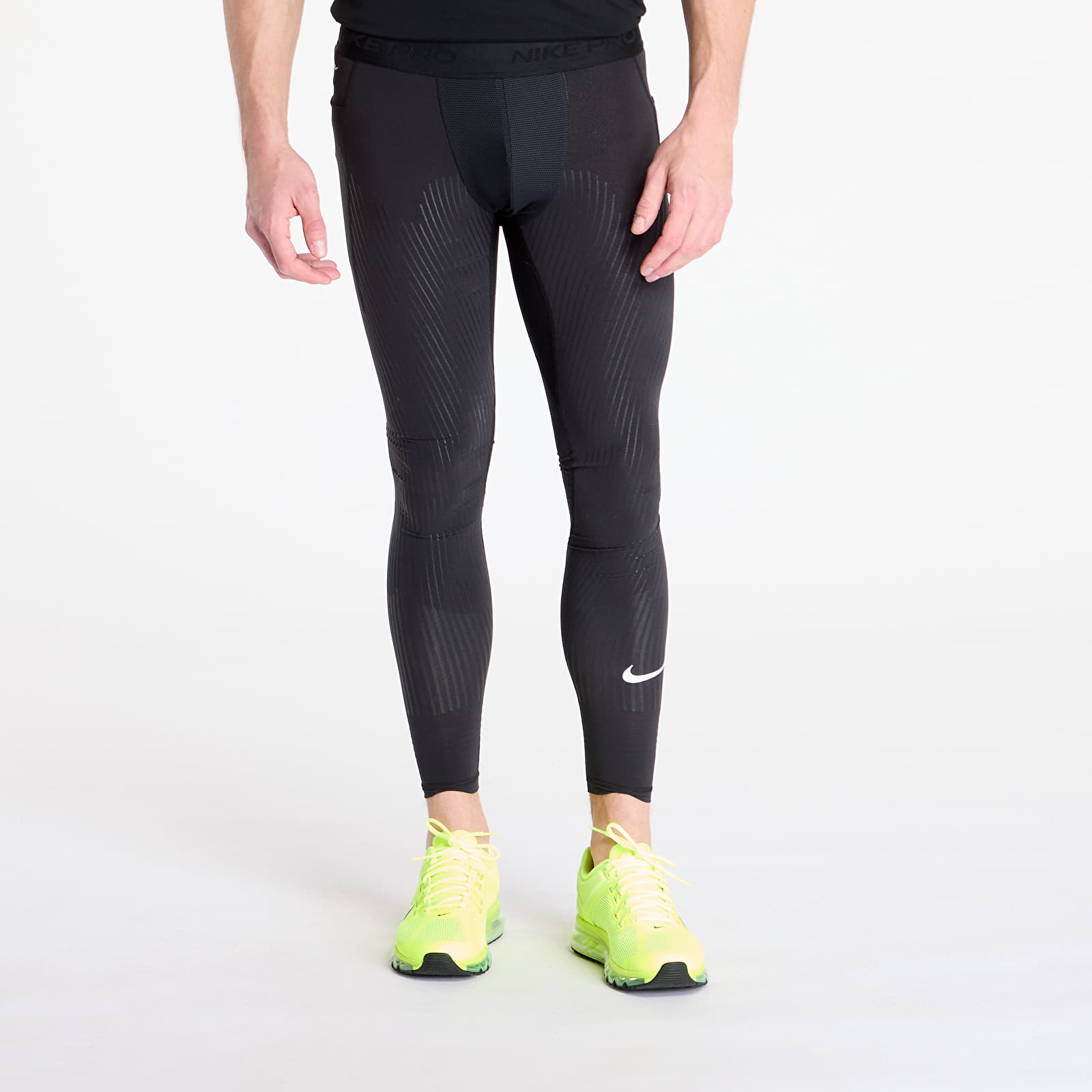 Mallas para hombre Nike Pro Recovery Men's Dri-FIT ADV Fitness Tights Black/ White
