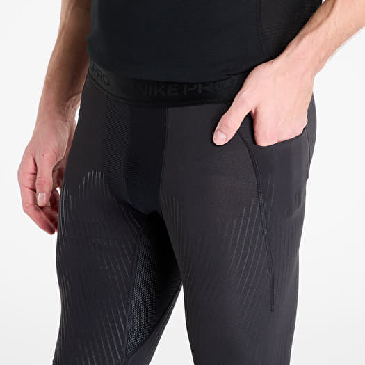 Men s leggings Nike Pro Recovery Men s Dri FIT ADV Fitness Tights Black White Queens