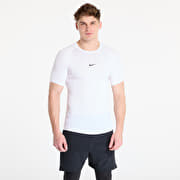 Nike Pro Men's Dri-FIT Tight Short-Sleeve Fitness Top White/ Black