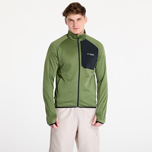 Sweat-shirt Columbia Triple Canyon™ Grid Fleece Full-Zip II Canteen/ Black