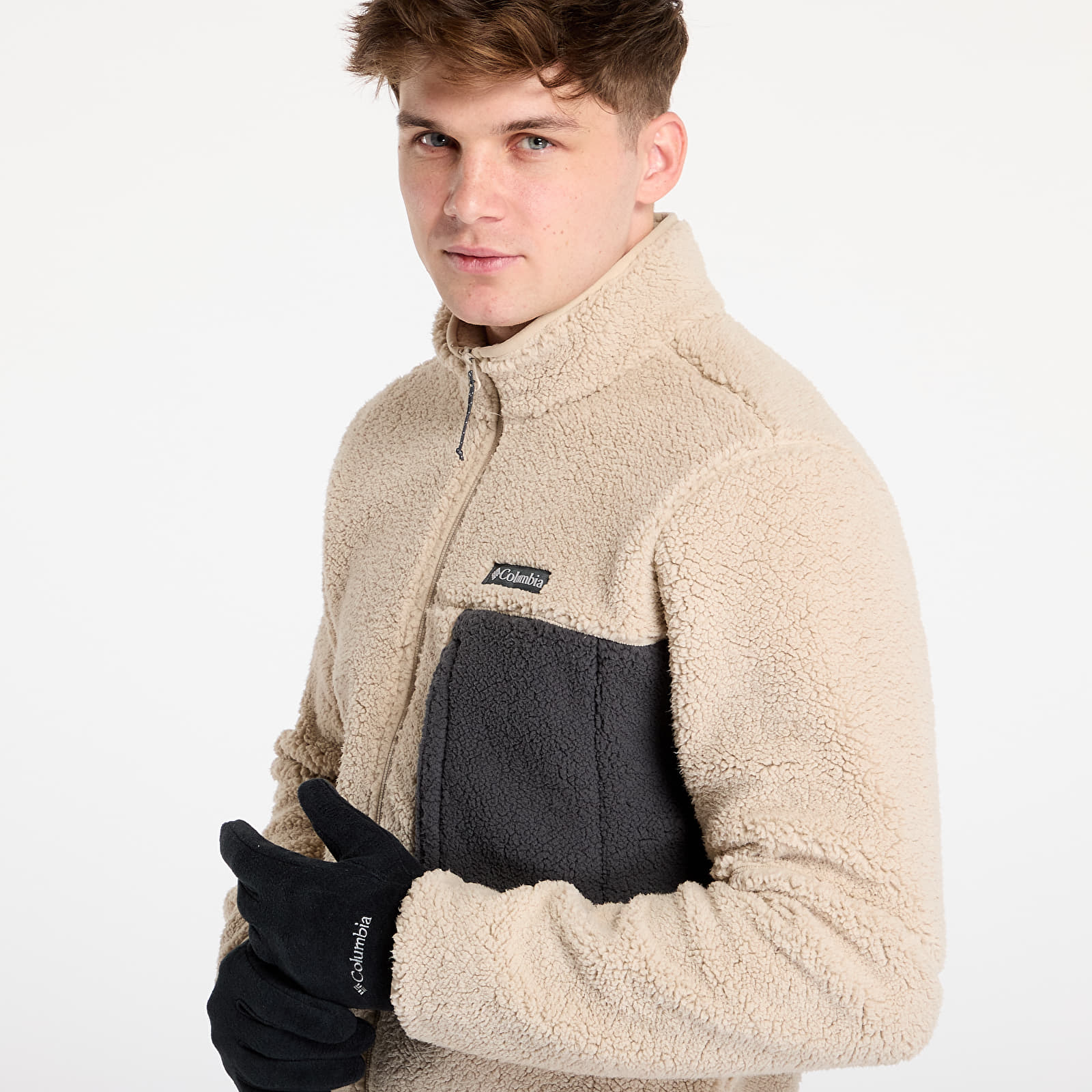 Férfi pulóverek Columbia Mountainside™ Heavyweight Fleece Ancient Fossil