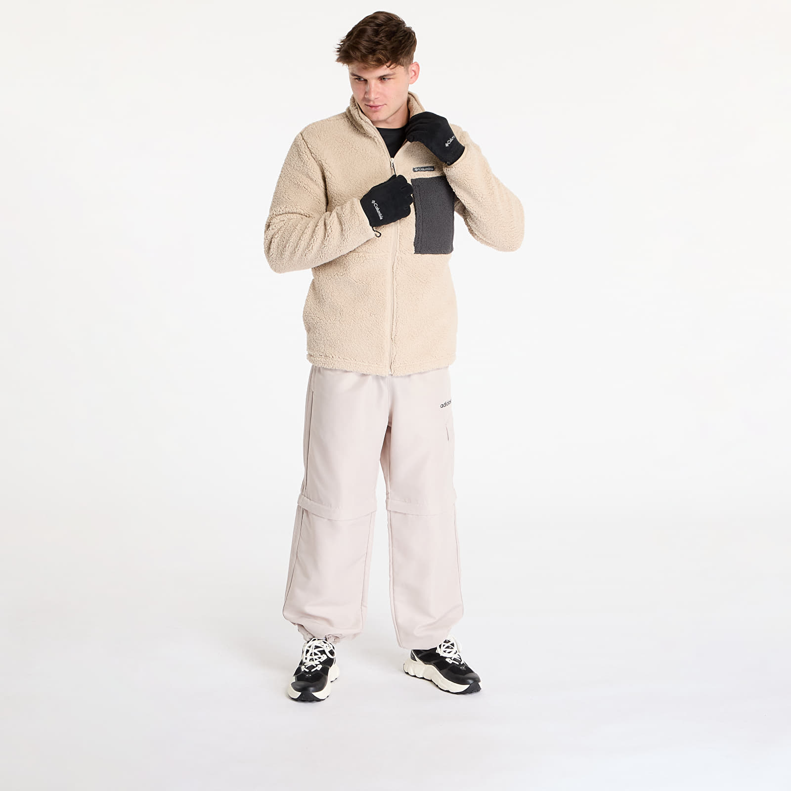 Férfi pulóverek Columbia Mountainside™ Heavyweight Fleece Ancient Fossil