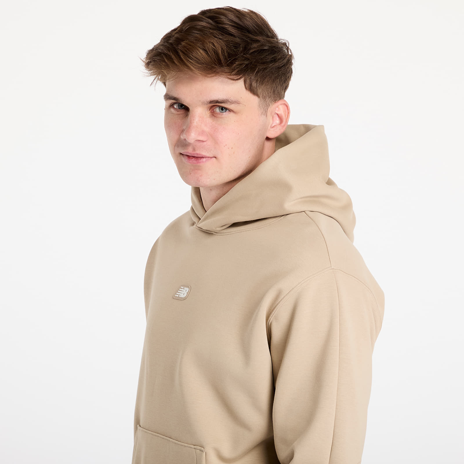 Hanorac New Balance Hoops Uniform Hoodie Stoneware - 1 | YEO