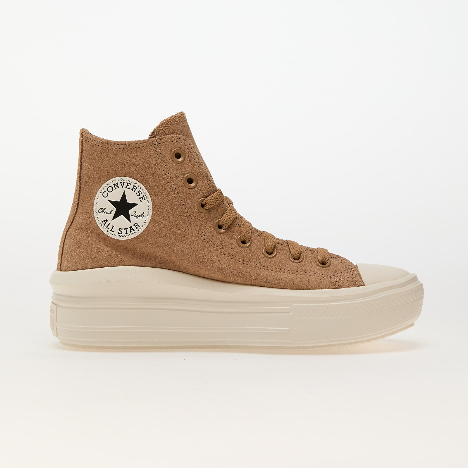 Scarpe donna Converse Chuck Taylor All Star Move Platform Colorful Suede Coffee Rum/ Egret/ Black