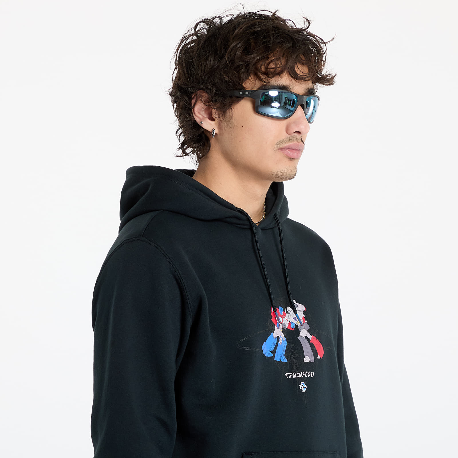 Men's sweatshirts Converse x Transformers Hoodie UNISEX Black