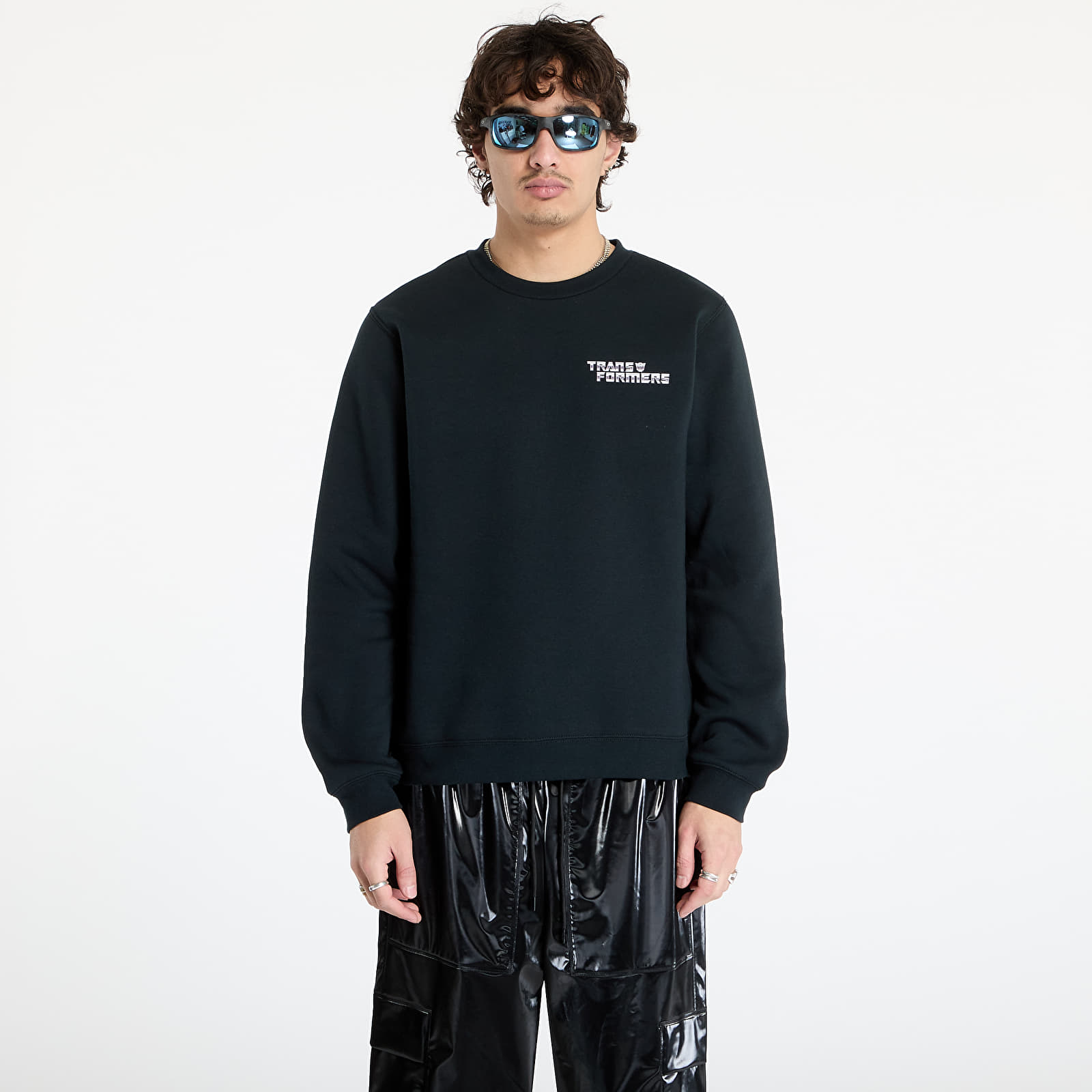 Sudaderas de hombre Converse x Transformers Crew Sweatshirt UNISEX Black