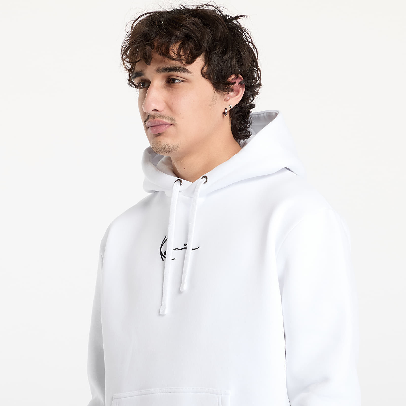 Hanorac Karl Kani KK Small Signature Hoodie White - 1 | YEO