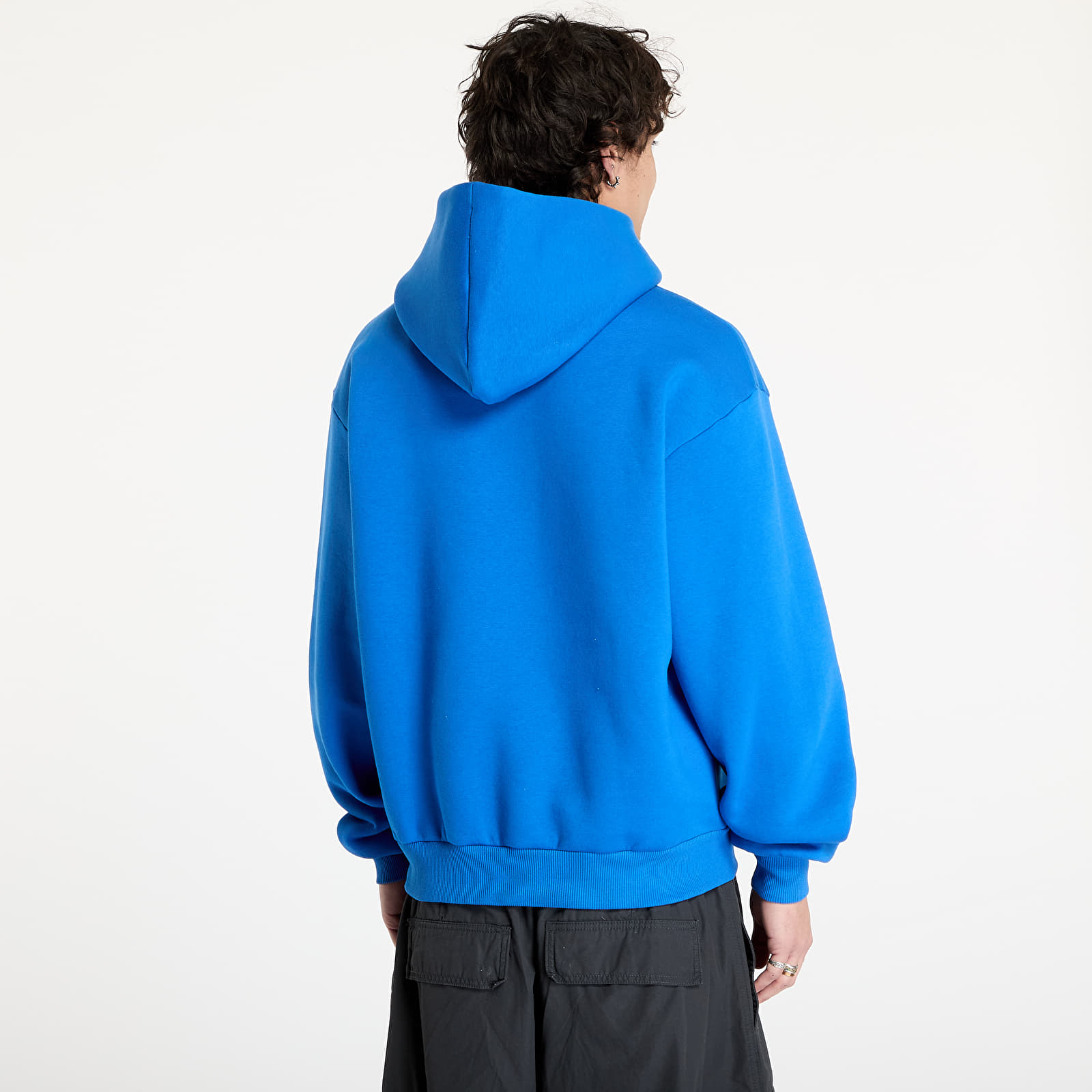 Mikine Karl Kani Autograph Heavy Sweat OS Hoodie Blue