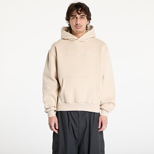 Mikina Karl Kani Autograph Heavy Sweat OS Hoodie Sand