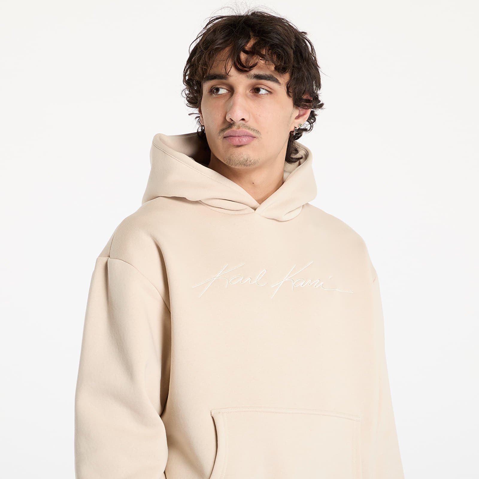 Sweatshirts Karl Kani Autograph Heavy Sweat OS Hoodie Sand