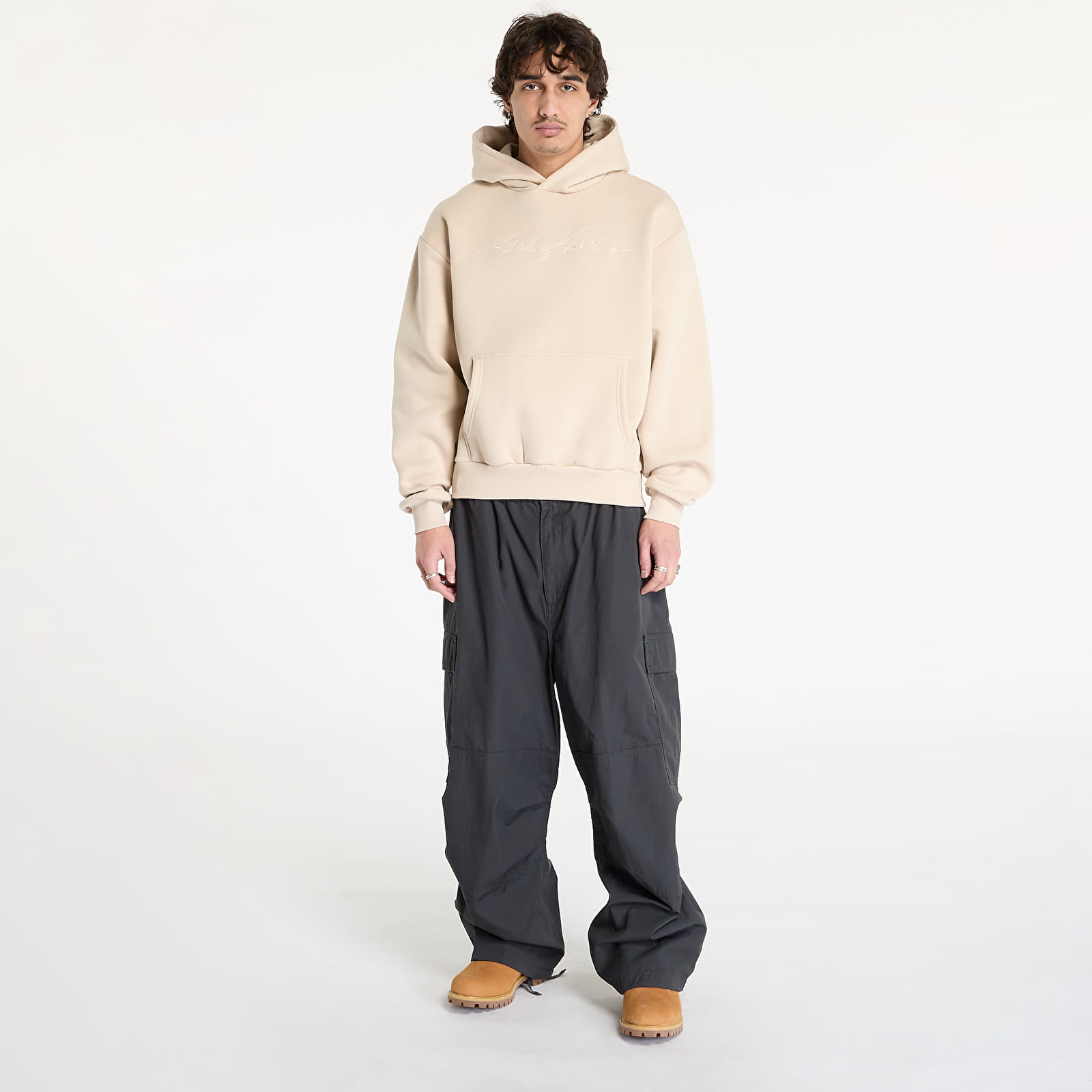 Sweatshirts Karl Kani Autograph Heavy Sweat OS Hoodie Sand