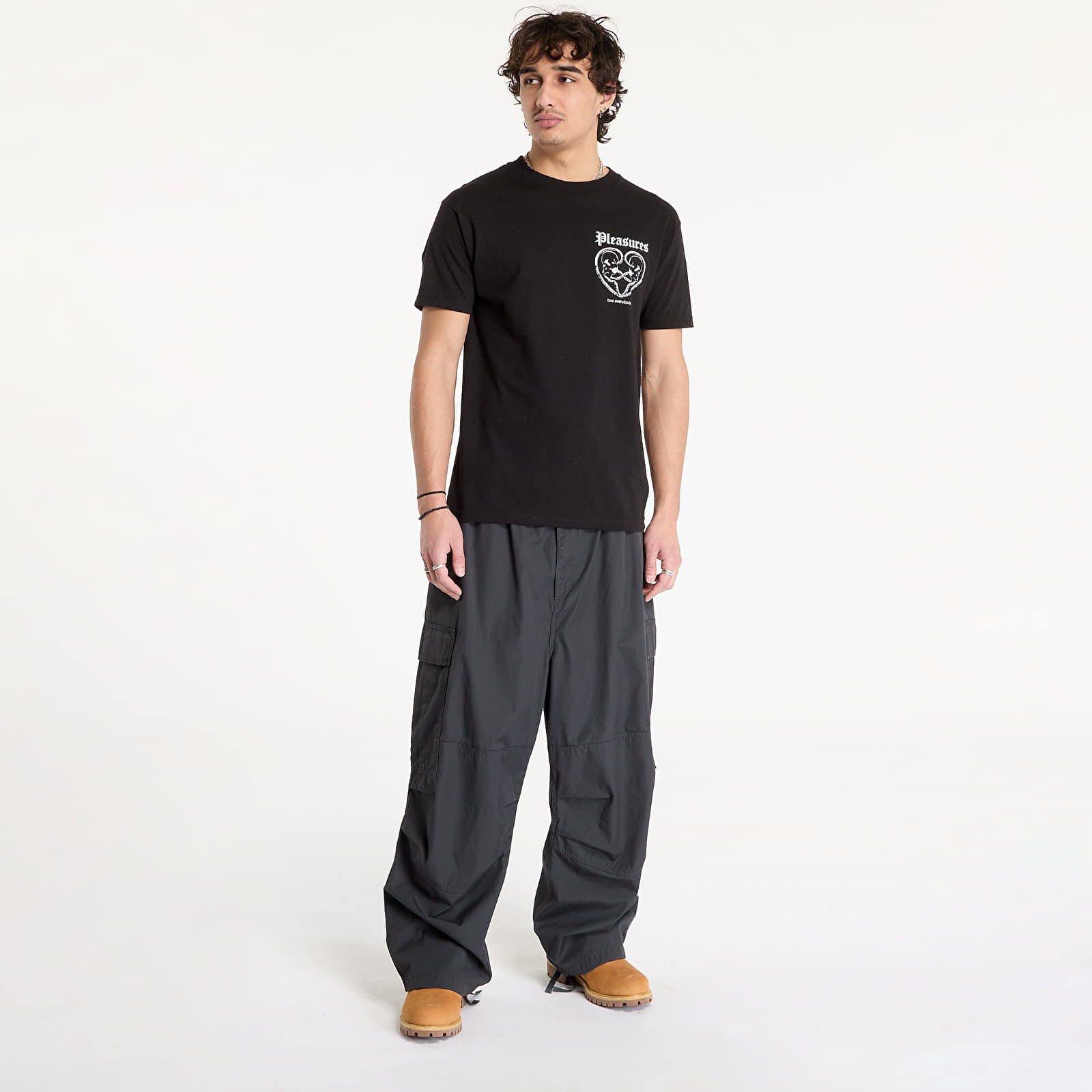 T-Shirts PLEASURES Connected T-Shirt Black