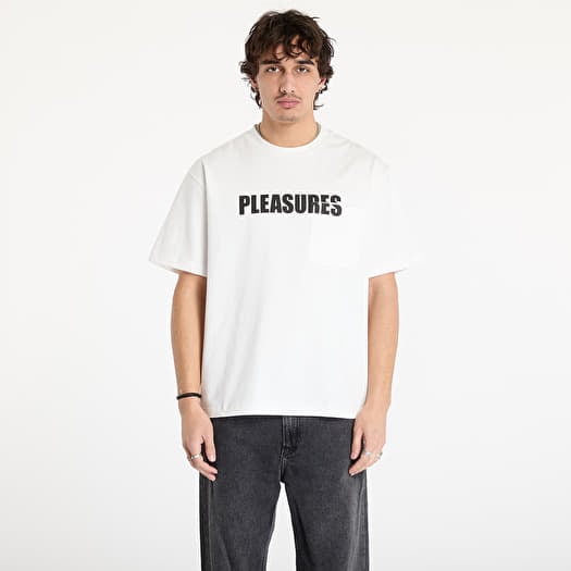 T-shirt PLEASURES Impact Pocket Heavyweight Shirt White