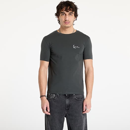 Tričko Karl Kani Small Signature Fitted Tee Black