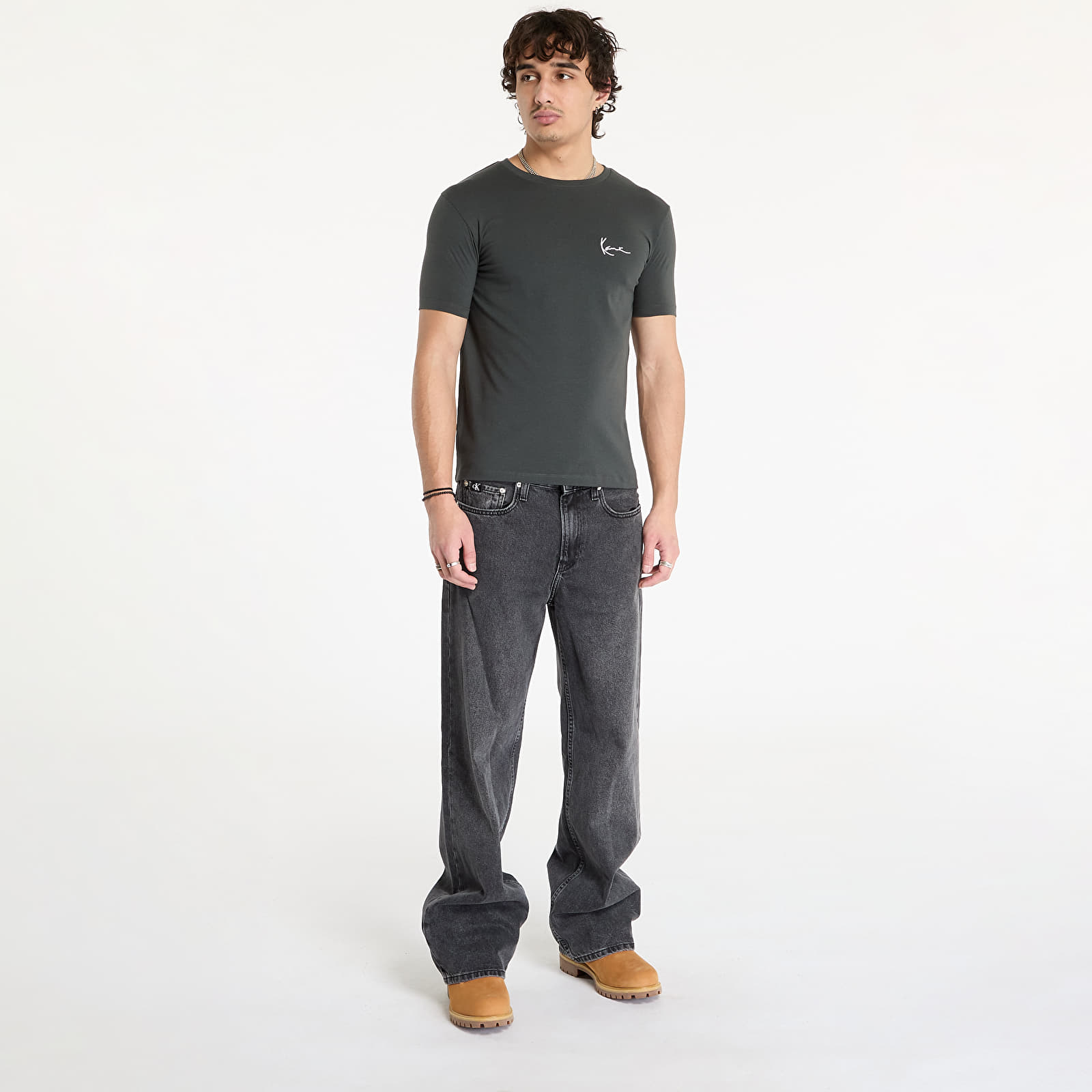 T-Shirts Karl Kani Small Signature Fitted Tee Black
