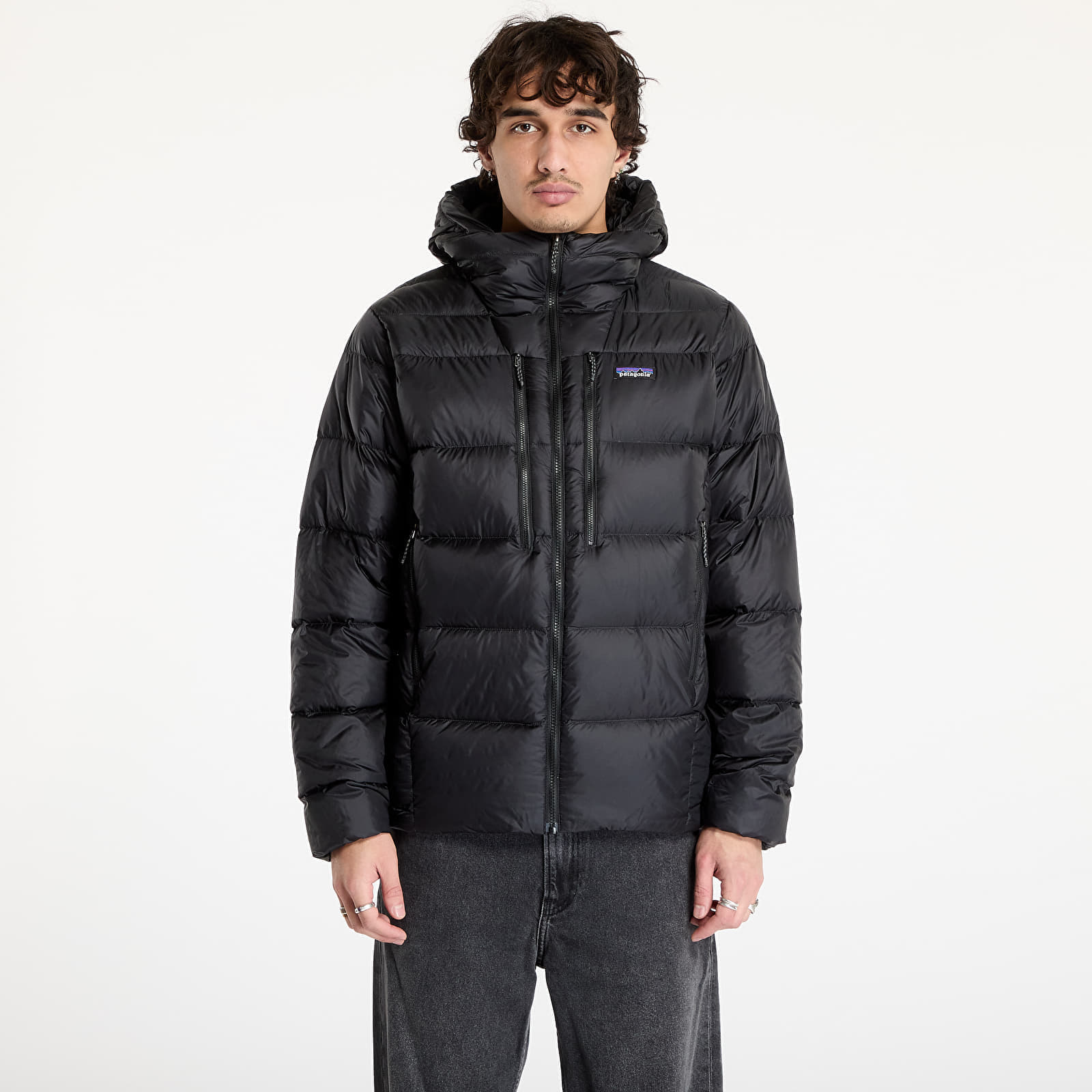 Bunda Patagonia M's Fitz Roy Down Hoody Black M