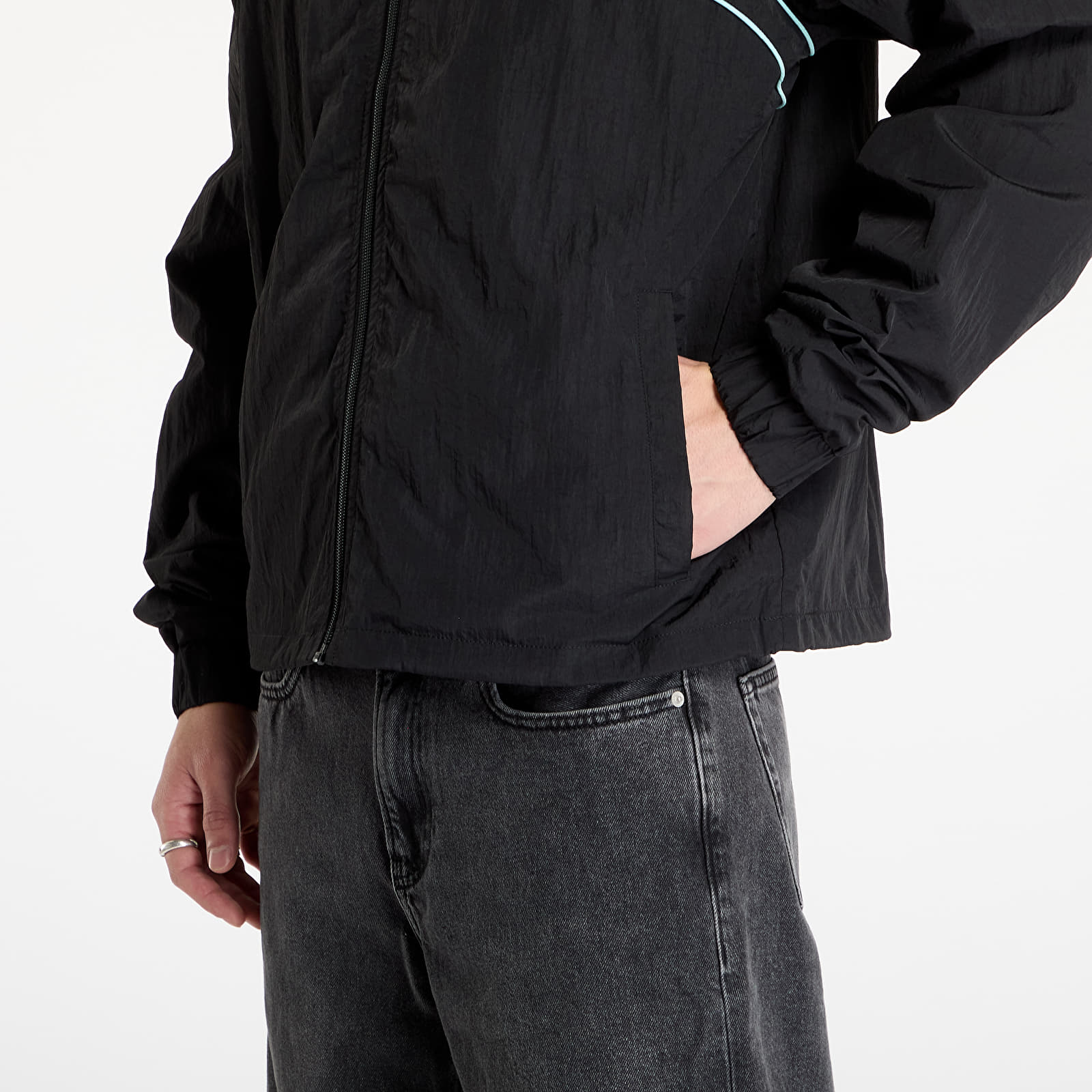 Jacken Karl Kani OG Sport Track Jacket Black/ Light Blue