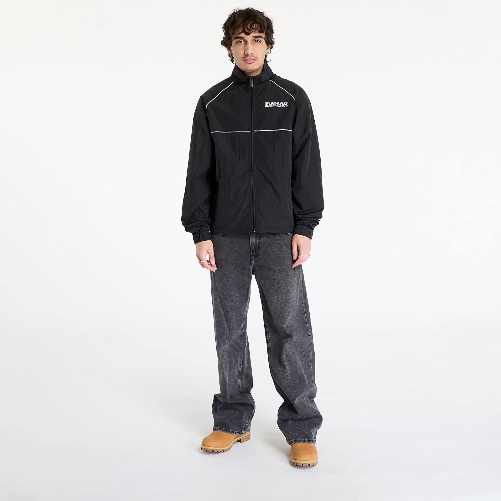 Jacken Karl Kani OG Sport Track Jacket Black/ Light Blue