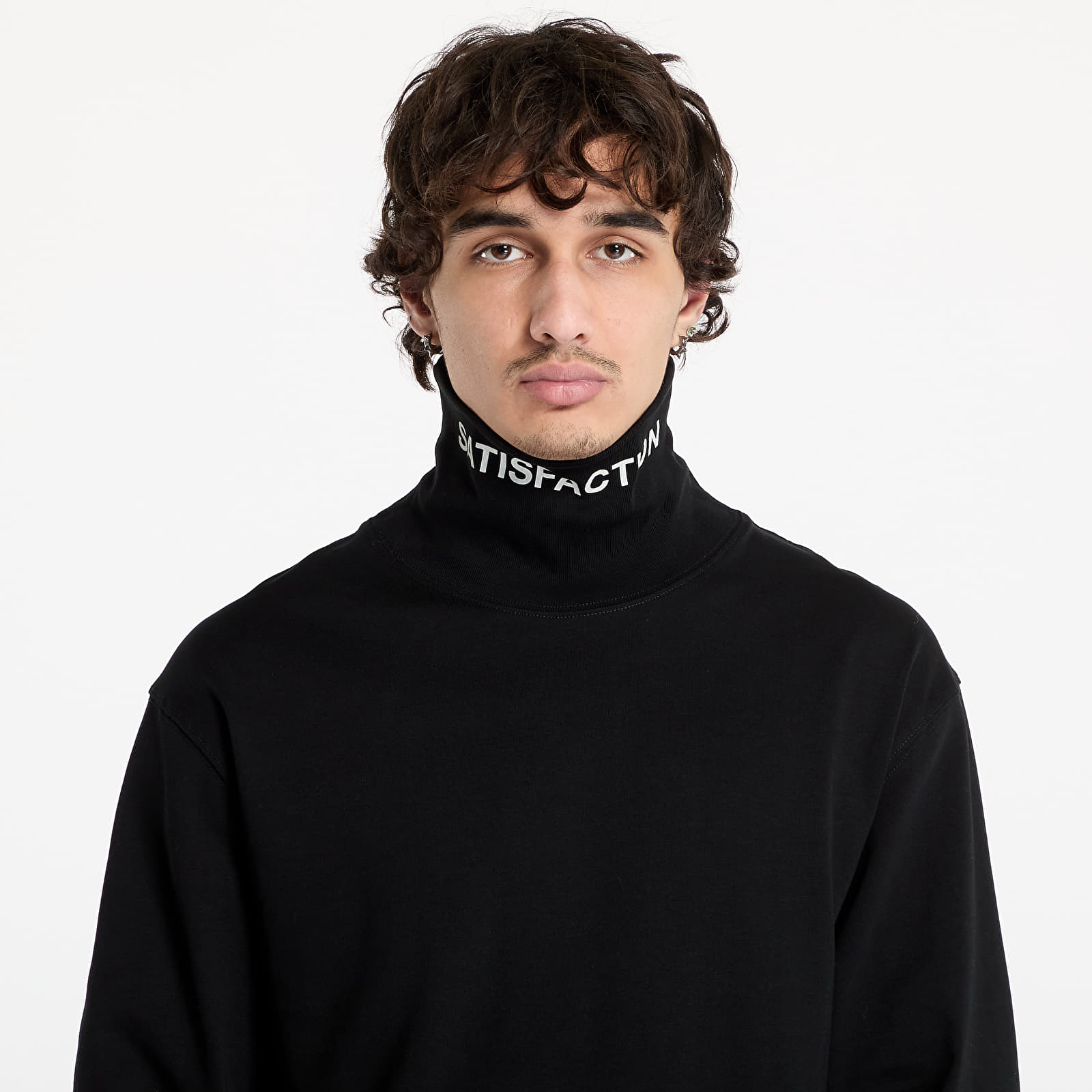 T-shirts PLEASURES Satisfaction Turtleneck Black