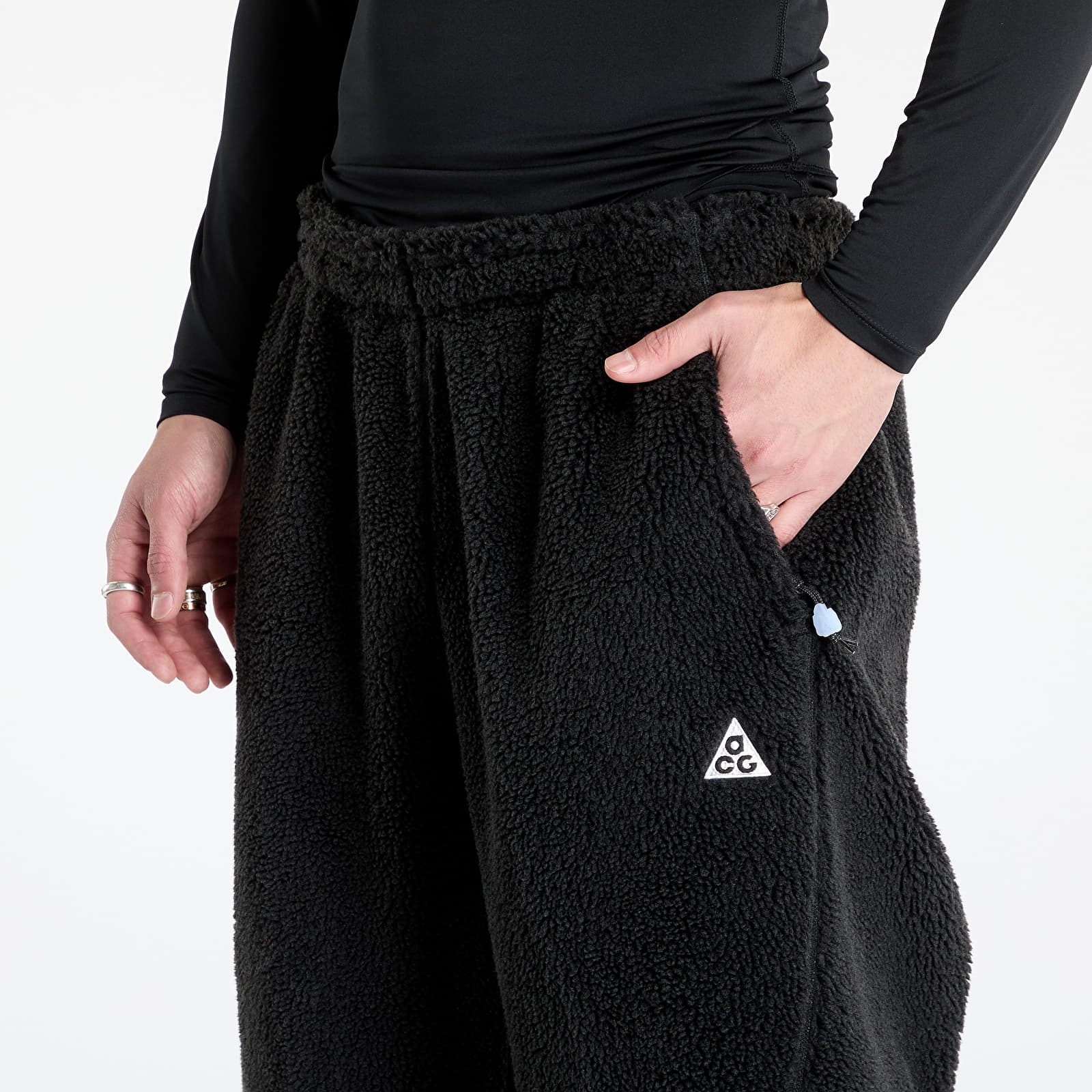 Pantalones de chándal para hombre Nike ACG "Canwell Glacier" Therma-FIT ADV Windproof Pants Black/ Anthracite/ Summit White