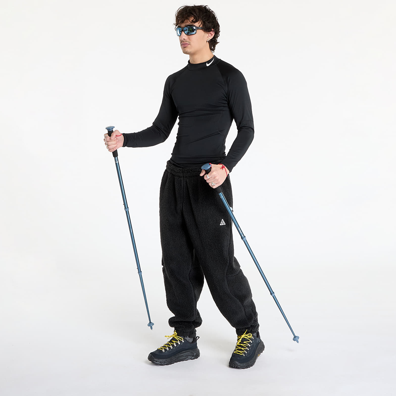 Pantalones de chándal para hombre Nike ACG "Canwell Glacier" Therma-FIT ADV Windproof Pants Black/ Anthracite/ Summit White