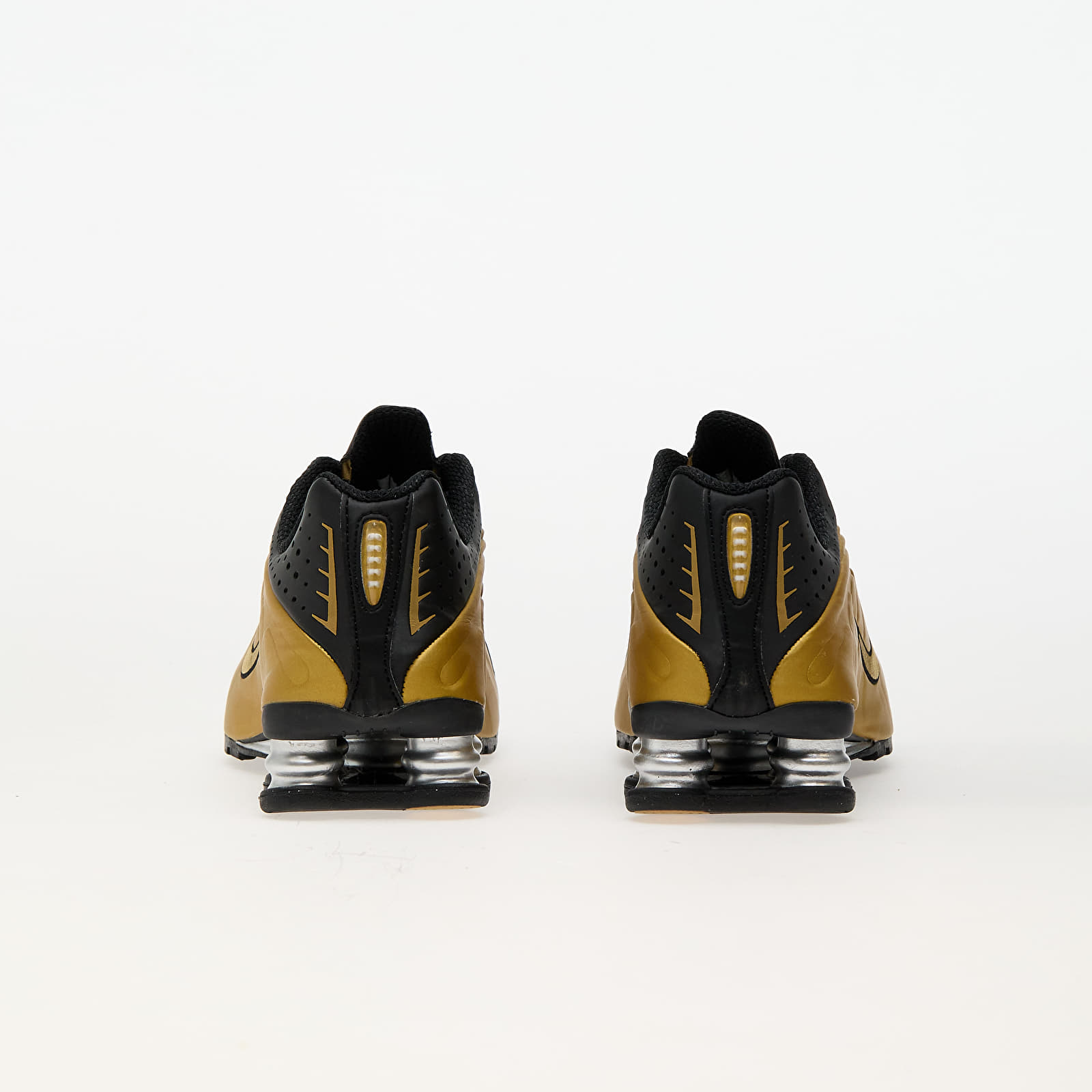 Damesschoenen Nike W Shox R4 Black/ Metallic Gold-Metallic Silver