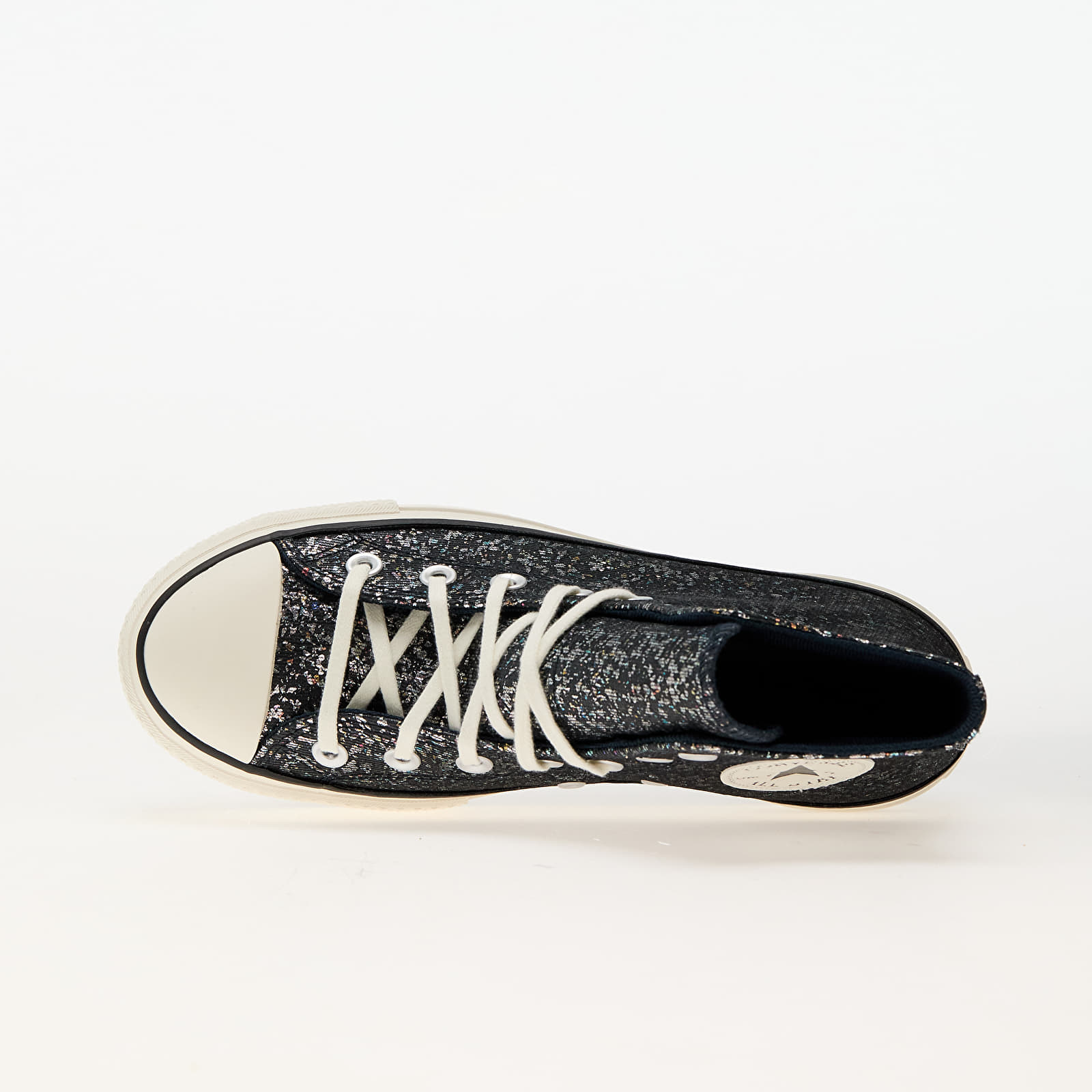 Naiste tossud ja kingad Converse Chuck Taylor All Star Lift Platform Glitter Into The Void/ Egret/ Black