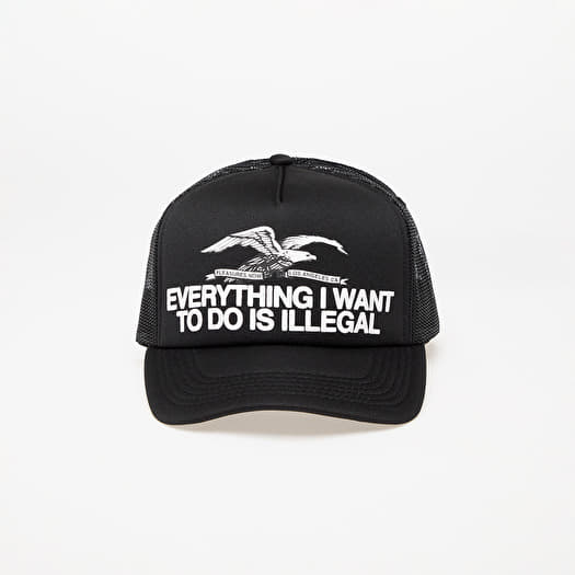 Cap PLEASURES Illegal Trucker Black