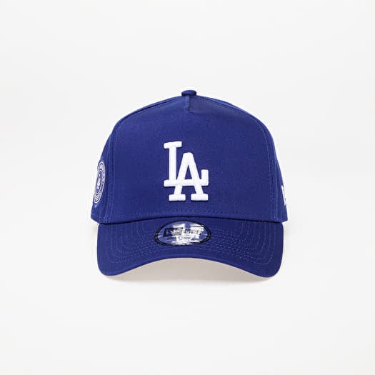 Cap New Era Los Angeles Dodgers Aframe MLB Patch Cap Dark Royal/ White