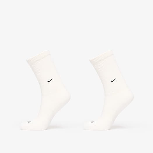 Nike Everyday Cushioned Crew Socks 2-Pack Sail/ Black