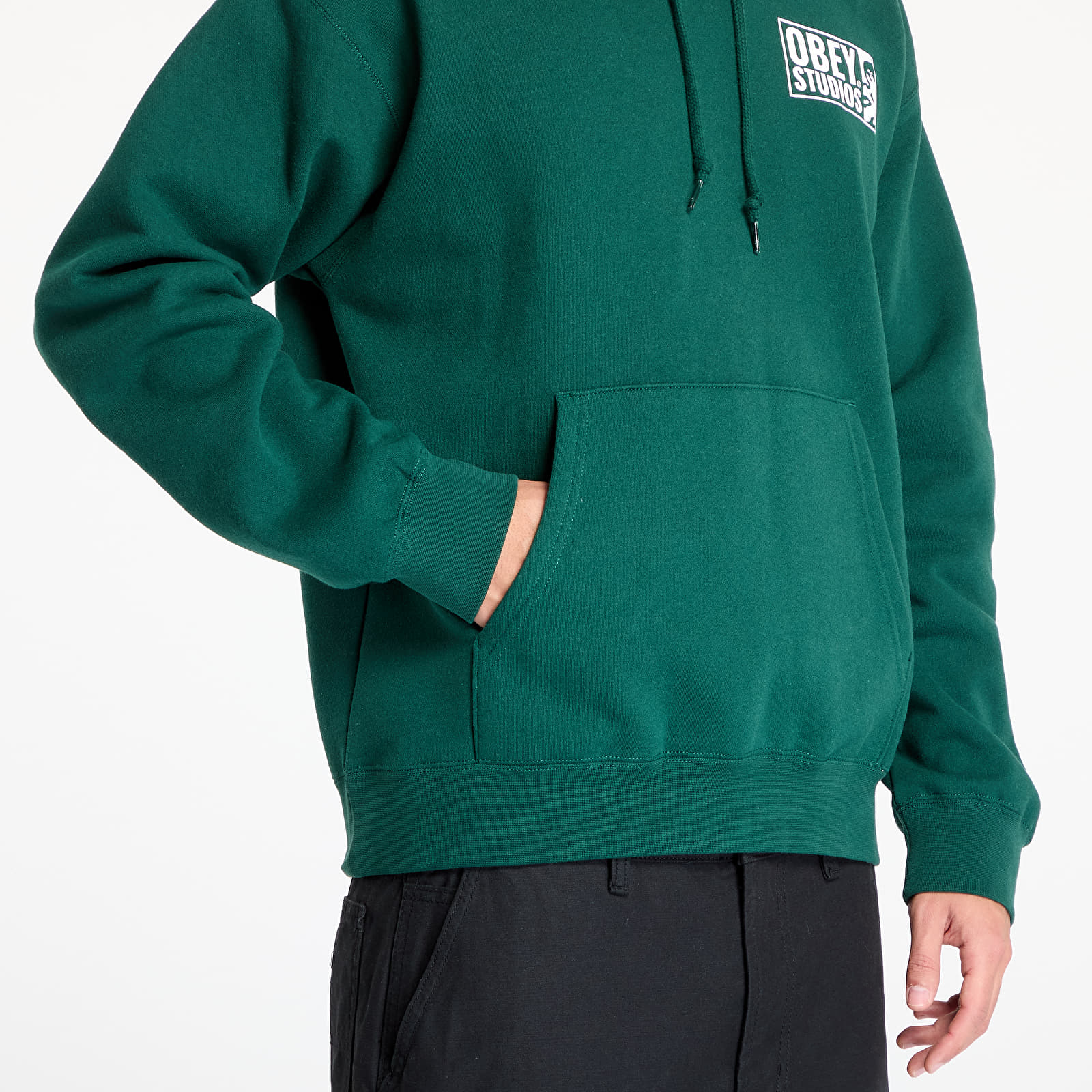 Sudaderas de hombre OBEY Obey Studios Icon Hoodie Rain Forest