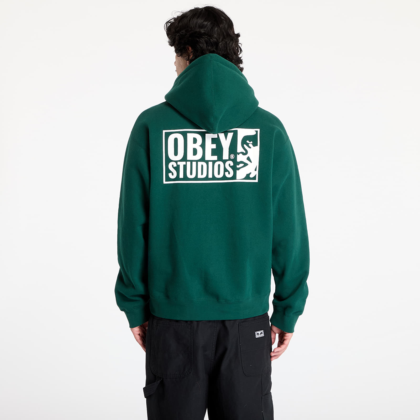 Sudaderas de hombre OBEY Obey Studios Icon Hoodie Rain Forest